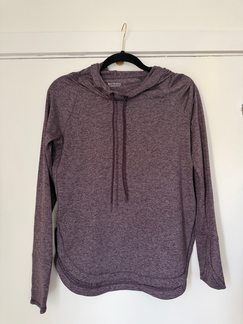 Athleta Heather Plum Long-Sleeve Hoodie